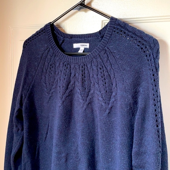 2 NWOT Pretty, Cute & Cozy Sweaters in Beautiful, rich colors of blue and green - Picture 4 of 16